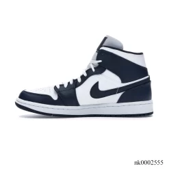 AJ 1 Mid White Metallic Gold Obsidian Shoes Sneakers - nk0002555 - Image 3