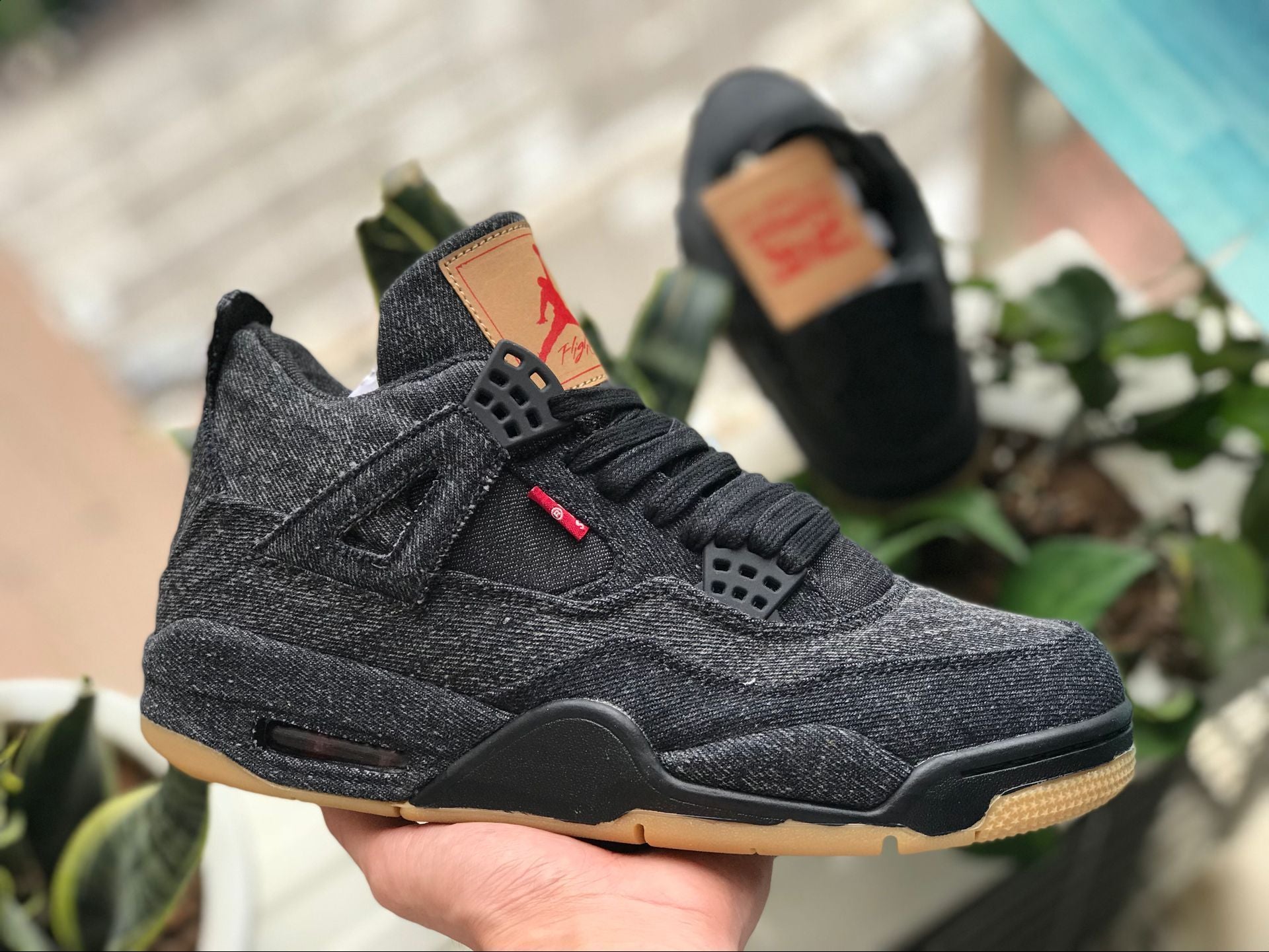 AJ 4 Retro Levi's Black (Levi's Tag) Shoes Sneakers - nk0000658 - Image 5