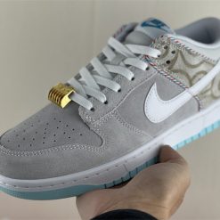 Dunk Low Barbershop Grey Shoes Sneakers - nk0001974 - Image 3