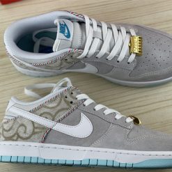 Dunk Low Barbershop Grey Shoes Sneakers - nk0001974 - Image 4