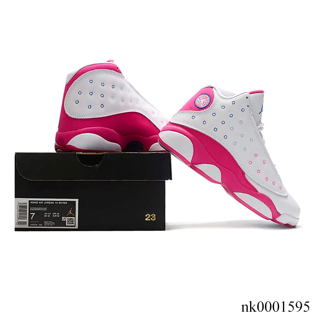 AJ 13 White Pink Blue Shoes Sneakers - nk0001595 - Image 3