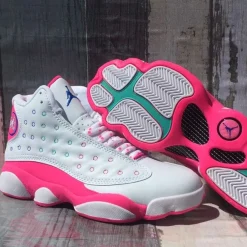 AJ 13 White Pink Blue Shoes Sneakers - nk0001595 - Image 8