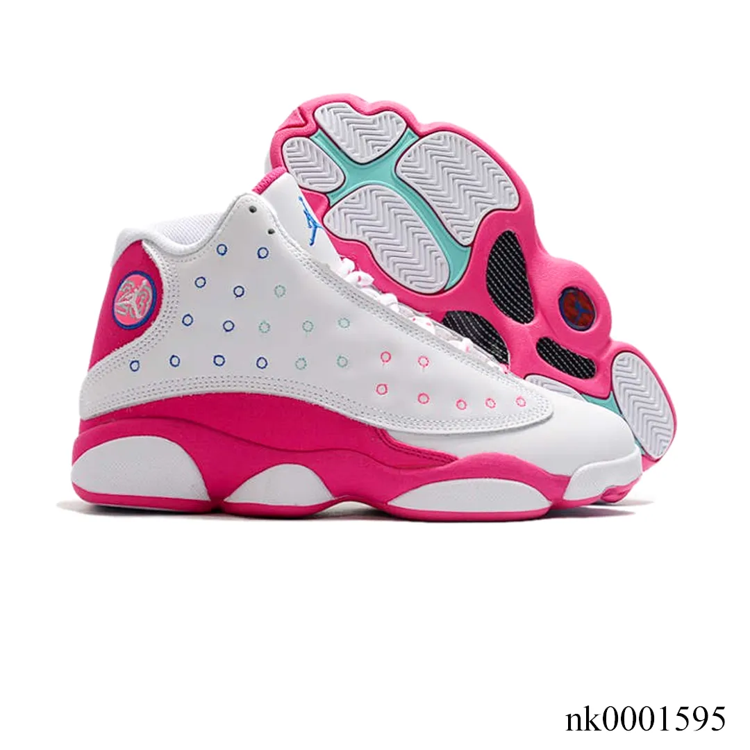 AJ 13 White Pink Blue Shoes Sneakers - nk0001595 - Image 4
