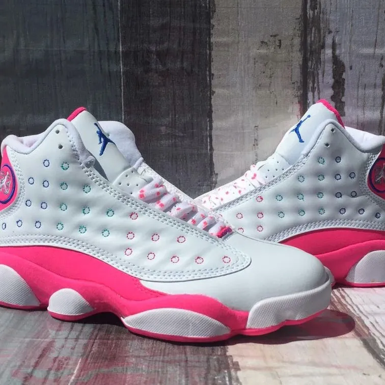 AJ 13 White Pink Blue Shoes Sneakers - nk0001595 - Image 11