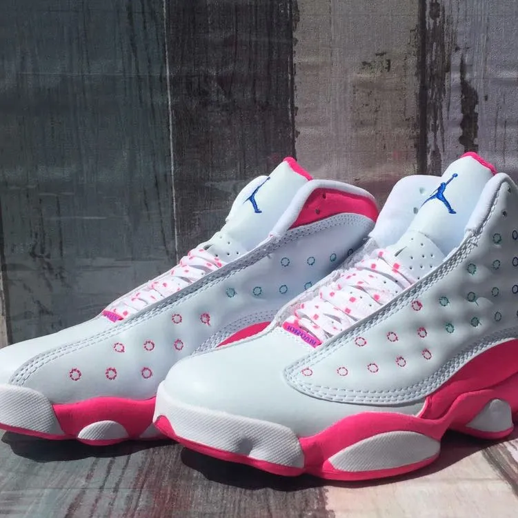 AJ 13 White Pink Blue Shoes Sneakers - nk0001595 - Image 12