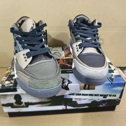 AJ 3 Retro Patchwork Camo Shoes Sneakers - nk0001981 - Image 8