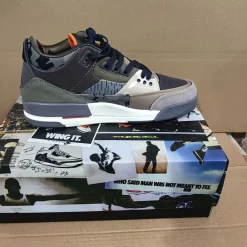 AJ 3 Retro Patchwork Camo Shoes Sneakers - nk0001981 - Image 9
