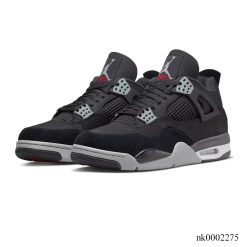 AJ 4 Retro Black Canvas Shoes Sneakers - nk0002275 - Image 4