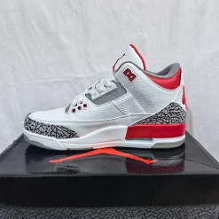 AJ 3 Retro Fire Red Shoes Sneakers - nk0002330 - Image 12
