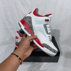 AJ 3 Retro Fire Red Shoes Sneakers - nk0002330 - Image 4