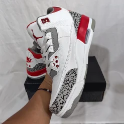 AJ 3 Retro Fire Red Shoes Sneakers - nk0002330 - Image 6
