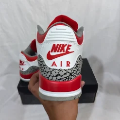 AJ 3 Retro Fire Red Shoes Sneakers - nk0002330 - Image 7