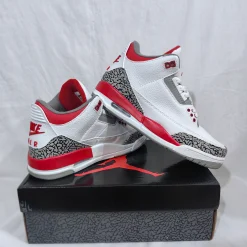 AJ 3 Retro Fire Red Shoes Sneakers - nk0002330 - Image 8
