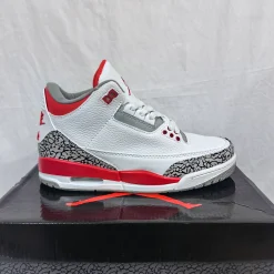 AJ 3 Retro Fire Red Shoes Sneakers - nk0002330 - Image 11
