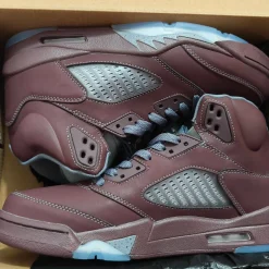 AJ 5 Burgundy Shoes Sneakers - nk0003082 - Image 12
