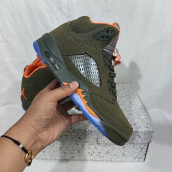 AJ 5 Olive Shoes Sneakers - nk0003202 - Image 5