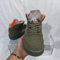 AJ 5 Olive Shoes Sneakers - nk0003202 - Image 6