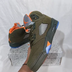 AJ 5 Olive Shoes Sneakers - nk0003202 - Image 7