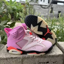 Awake NY x AJ 6 "Playful Pink"/ “Bubblegum” Shoes Sneakers - nk0005249 - Image 5