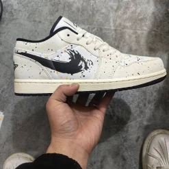 AJ 1 Low Brushstroke Shoes Sneakers - nk0003737 - Image 6