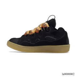 Lanvin Leather Curb Black Shoes Sneakers - la0000002 - Image 2