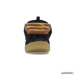 Lanvin Leather Curb Black Shoes Sneakers - la0000002 - Image 3