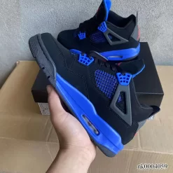 AJ 4 Retro Black Deep Royal Blue Shoes Sneakers - nk0004059 - Image 6