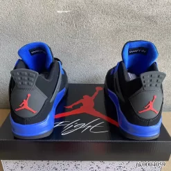 AJ 4 Retro Black Deep Royal Blue Shoes Sneakers - nk0004059 - Image 12