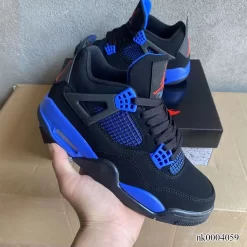 AJ 4 Retro Black Deep Royal Blue Shoes Sneakers - nk0004059 - Image 5