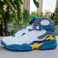 AJ 8 White Aqua Shoes Sneakers - nk0004142 - Image 3