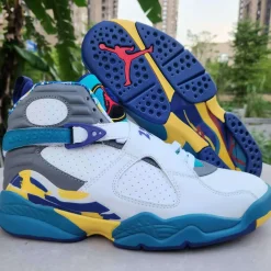 AJ 8 White Aqua Shoes Sneakers - nk0004142 - Image 6