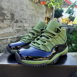 AJ 11 Retro Olive and Black Shoes Sneakers - nk0004177 - Image 6