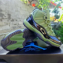 AJ 11 Retro Olive and Black Shoes Sneakers - nk0004177 - Image 7