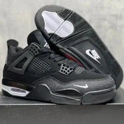Nigel Sylvester x AJ 4 Black By Black Shoes Sneakers - nk0004380 - Image 9