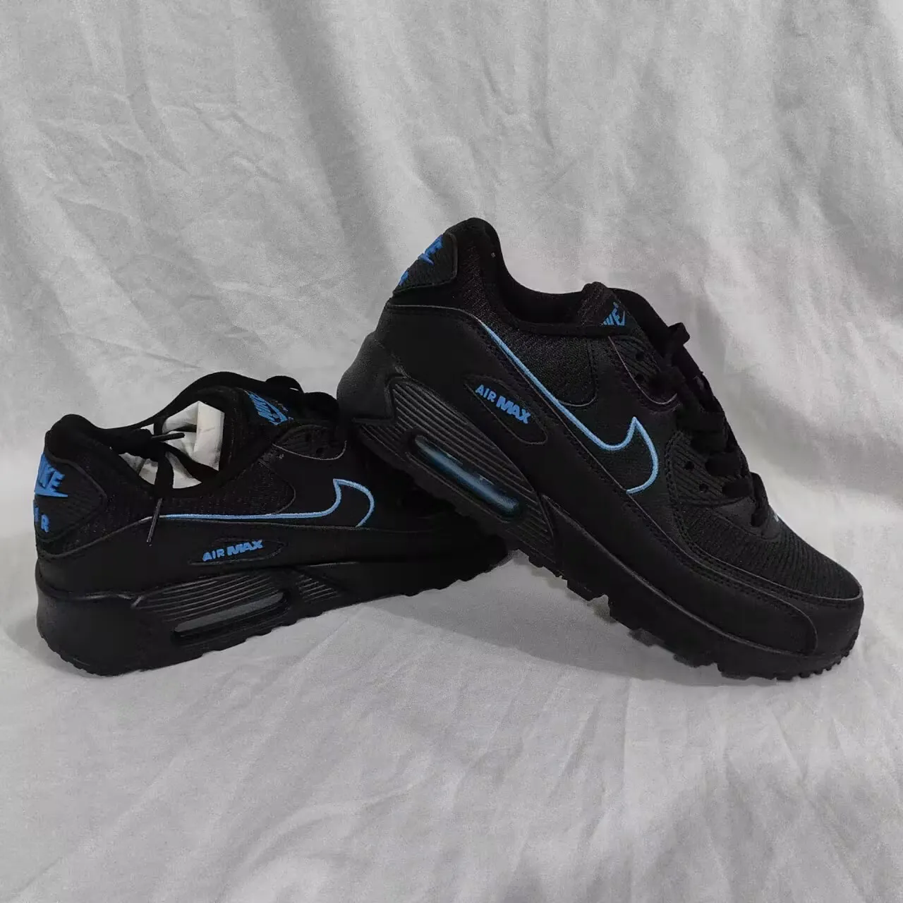 AM 90 Black University Blue Shoes Sneakers – nk0004388 - Image 14