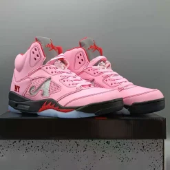 Awake NY x AJ 5 Arctic Pink Shoes Sneakers - nk0004393 - Image 8