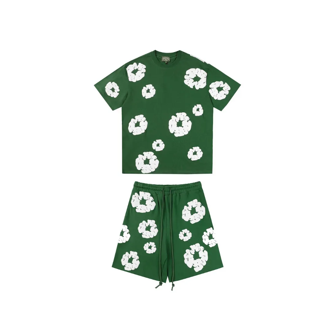 DT Set Green Tee & Shorts - 136 - dt0000136