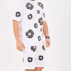 DT Set White & Gray Tee & Shorts - 141 - dt0000141 - Image 4