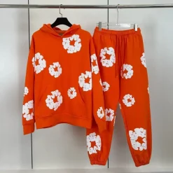 DT Set Orange Hoodie & Trousers - 155 - dt0000155 - Image 4