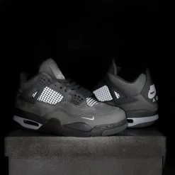 Nigel Sylvester x AJ 4 Wolf Grey Shoes Sneakers - nk0004480 - Image 3