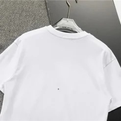AM Logo-print Cotton T-shirt in White - 278 - ami0000278 - Image 8