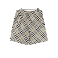 BUR Archive Check Knight Motif Shorts in Beige - 381 - bbr0000381 - Image 2