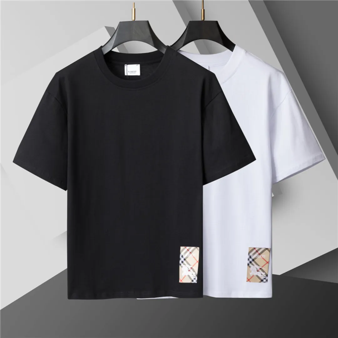 BUR Check Label T-Shirt in Black - 383 - bbr0000383 - Image 4