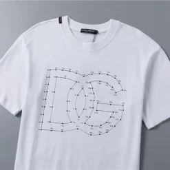 D&G Logo DG Print T-shirt in White - 109 - dng0000109 - Image 5