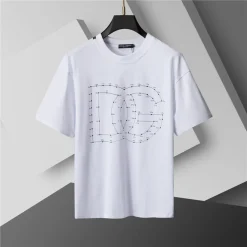 D&G Logo DG Print T-shirt in White - 109 - dng0000109 - Image 2