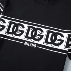 D&G Logo Milano T-shirt in Black - 110 - dng0000110 - Image 7