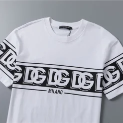 D&G Logo DG Print T-shirt in White - 111 - dng0000111 - Image 5