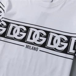 D&G Logo DG Print T-shirt in White - 111 - dng0000111 - Image 7
