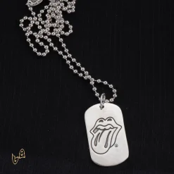 CH Tongue Square Pendant Necklace - CH0028 - Image 4