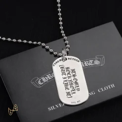 CH Tongue Square Pendant Necklace - CH0028 - Image 6